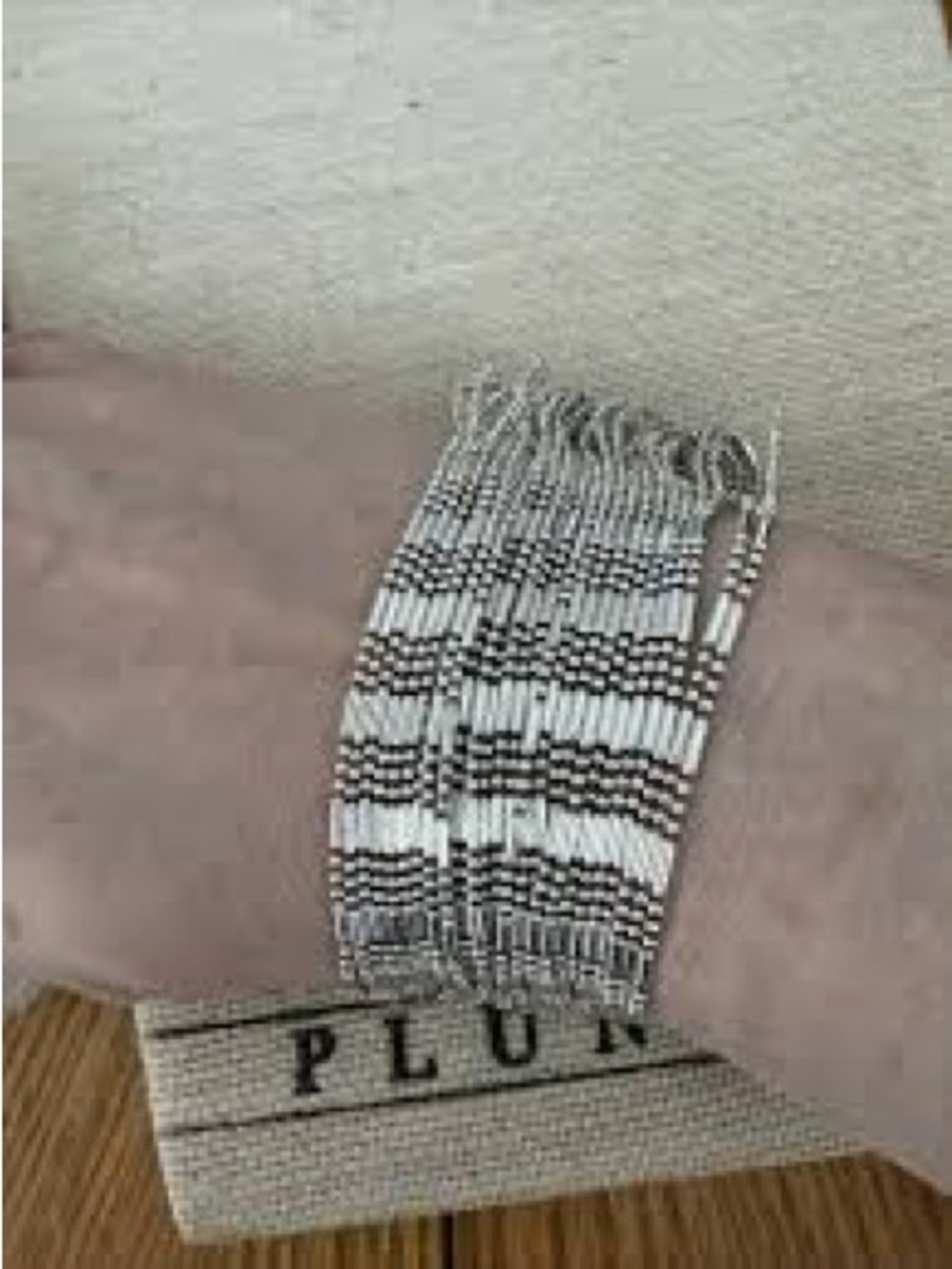 Plunder Design Fashion Trendy Jewelry Ainsley Silver Multi Strand Chain Bracelet